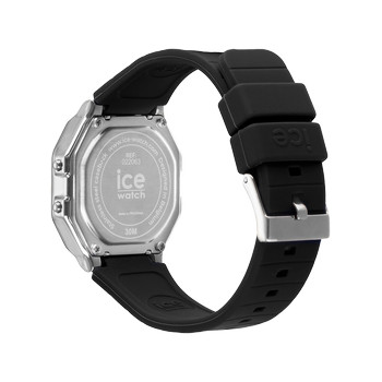 Montre ICE WATCH ice digit retro femme bracelet silicone noir