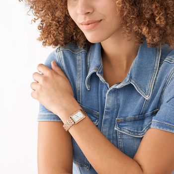 FOSSIL raquel ladies' watch stainless steel bracelet rose gold