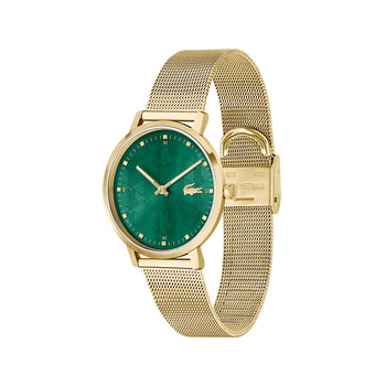 LACOSTE women's watch with yellow gold silicone bracelet