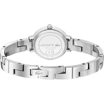 Montre LACOSTE femme acier bracelet cuir argent