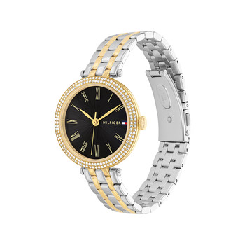 TOMMY HILFIGER women's watch with gold stainless steel bracelet