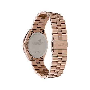 Montre OLIVIA BURTON femme bracelet acier inoxydable doré rose
