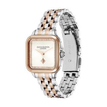 Montre OLIVIA BURTON femme bracelet acier inoxydable doré rose