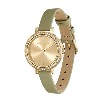 Montre OLIVIA BURTON femme acier bracelet cuir vert