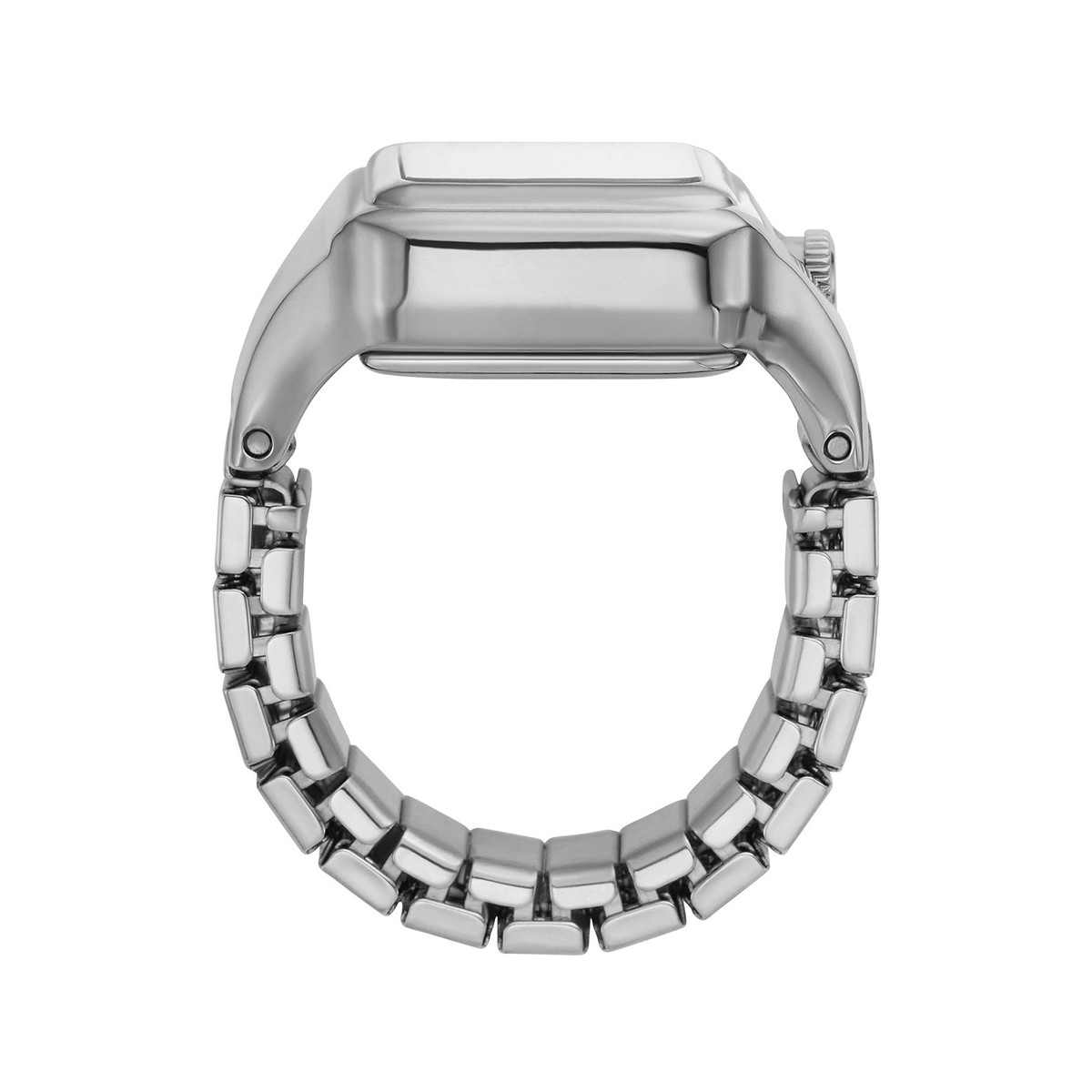 Montre FOSSIL watch ring femme bracelet acier inoxydable argent - vue 2