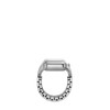 Montre FOSSIL watch ring femme bracelet acier inoxydable argent - vue VD1