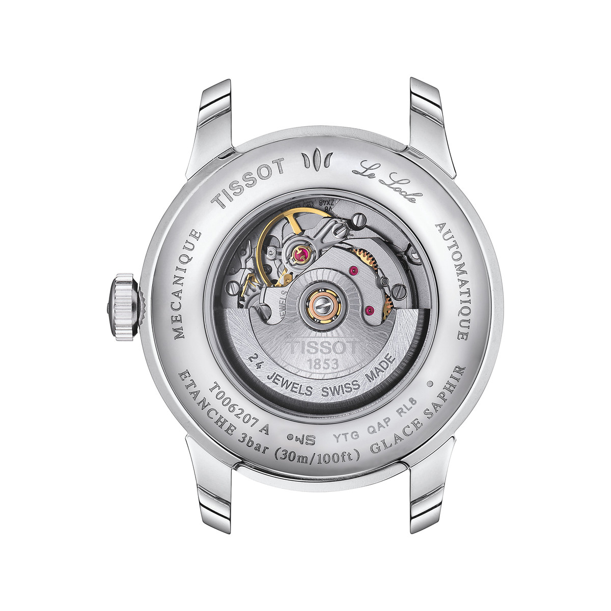 Montre TISSOT T-CLASSIC LE LOCLE 20TH ANNIVERSARY femme automatique, cadran gis bracelet acier inoxydable - vue 3