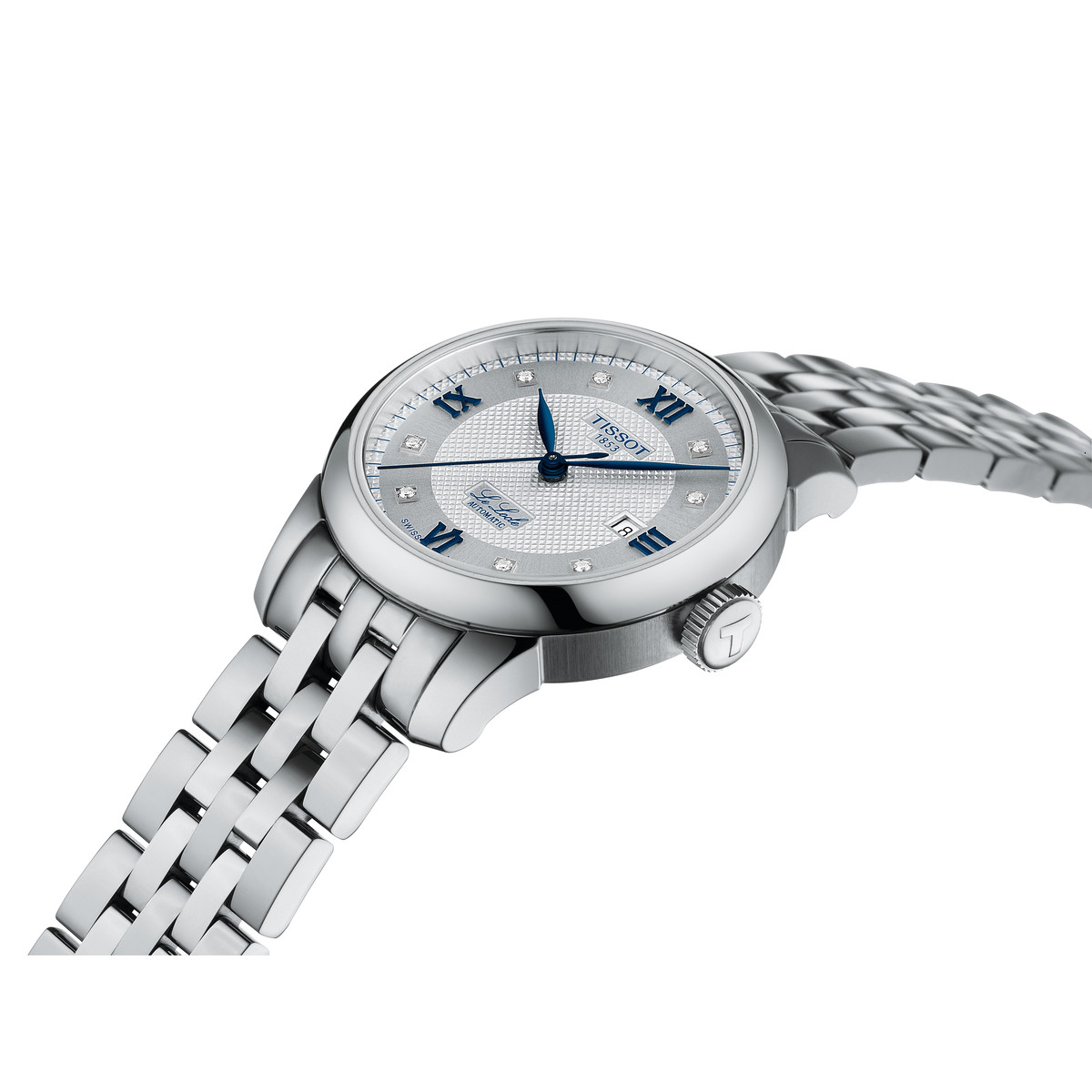 Montre TISSOT T-CLASSIC LE LOCLE 20TH ANNIVERSARY femme automatique, cadran gis bracelet acier inoxydable - vue D1