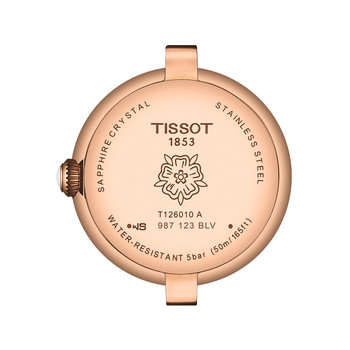Montre TISSOT T-LADY BELLISSIMA femme cadran gris bracelet cuir brun