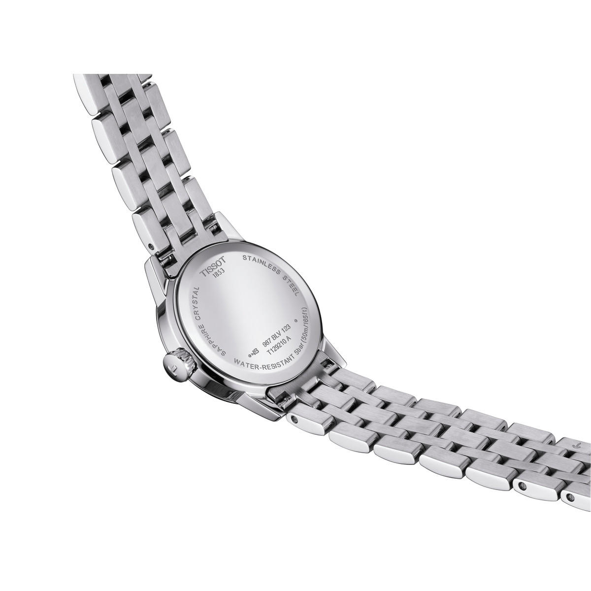 Montre TISSOT T-CLASSIC DREAM femme cadran blanc bracelet acier inoxydable - vue D2