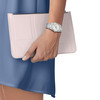 Montre TISSOT T-classic femme bracelet acier inoxydable gris - vue Vporté 1