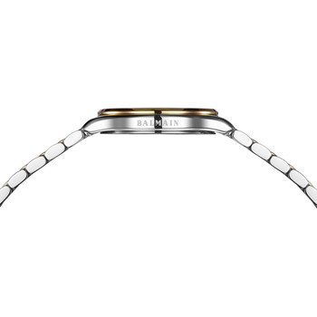 BALMAIN tradition dameshorloge roestvrijstalen schakelband tweekleurig geel