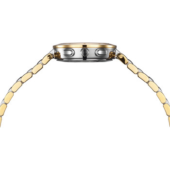 BALMAIN downtown dameshorloge roestvrijstalen schakelband tweekleurig geel