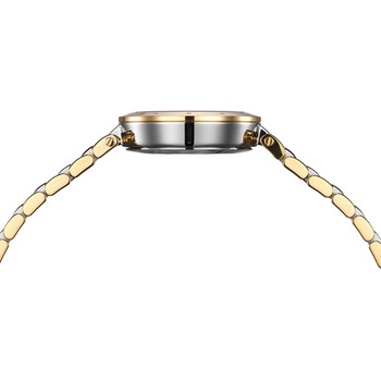 BALMAIN downtown dameshorloge roestvrijstalen schakelband tweekleurig geel