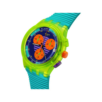 Montre SWATCH mixte bracelet silicone vert