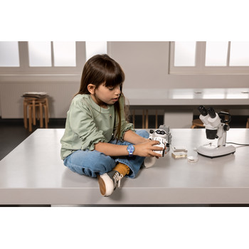 Montre Flik Flak time to discover enfant bracelet tissu bleu