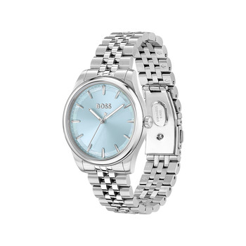 Montre BOSS business femme bracelet acier bicolore
