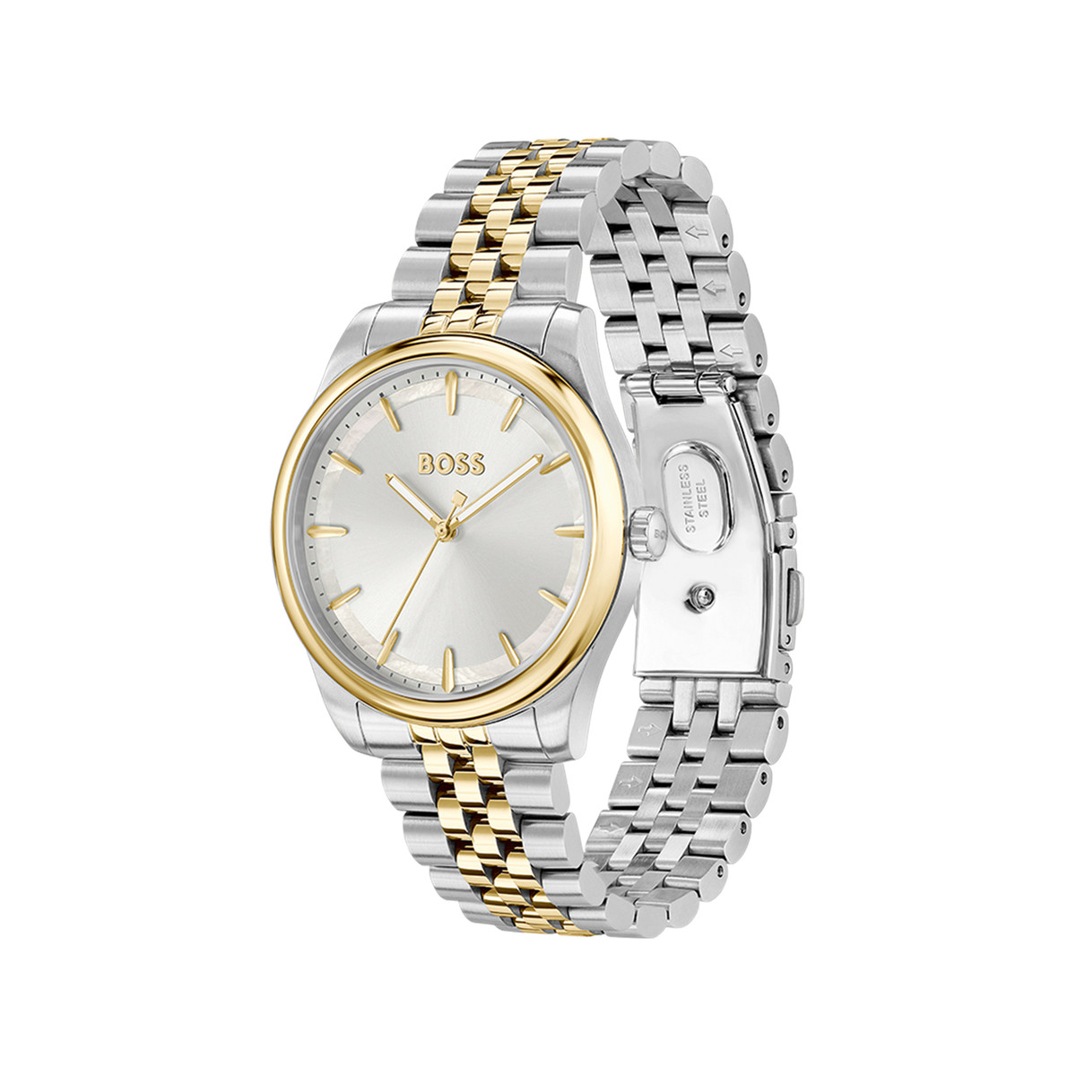 Montre BOSS sport lux femme bracelet acier - vue 2