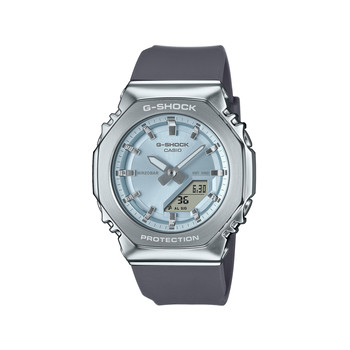 G-SHOCK ladies' watch with matte black resin bracelet