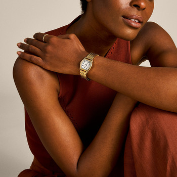 FOSSIL harlow ladies watch gold stainless steel bracelet