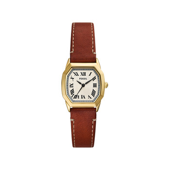 FOSSIL harlow dames horloge bruin leren band