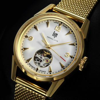 LIP automatisch dameshorloge, goud metalen armband