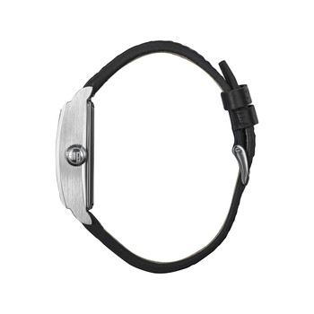 Montre LIP homme automatique, bracelet cuir noir