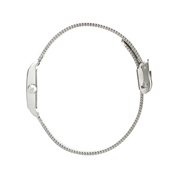 Montre LIP femme analogique, bracelet métal argent