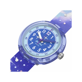 Montre FLIK FLAK mystic land enfant bracelet pet recycle violet