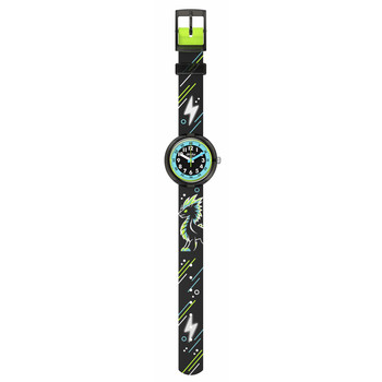 Montre FLIK FLAK MYSTIC DRAGON enfant bracelet pet recycle noir