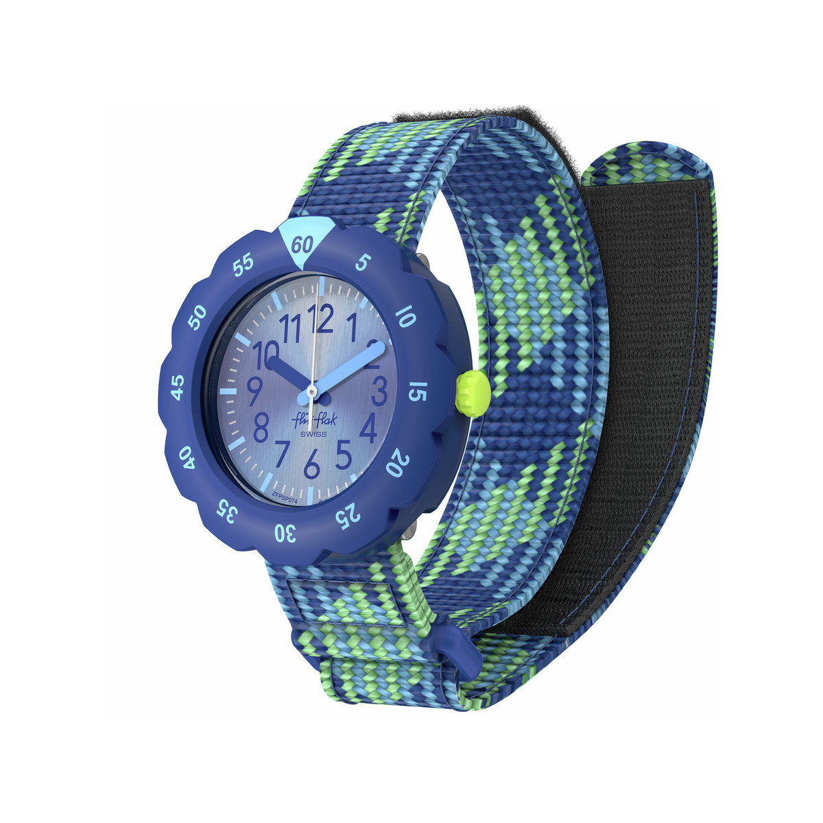 Montre FLIK FLAK LOOP IN BLUE enfant bracelet pet recycle bleu