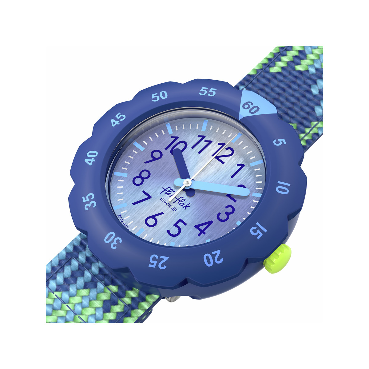 Montre FLIK FLAK LOOP IN BLUE enfant bracelet pet recycle bleu - vue 2