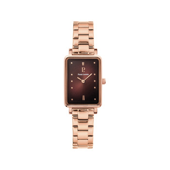 PIERRE LANNIER ariane women's watch pink gold stainless steel bracelet