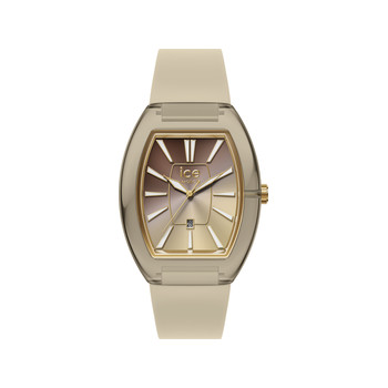 ICE WATCH ice boliday analog ladies watch, beige plastic strap
