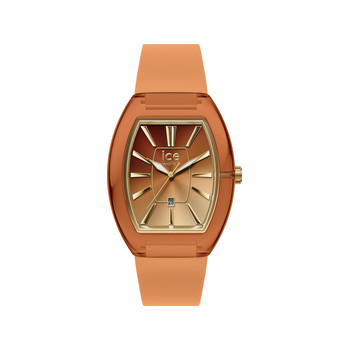 ICE WATCH ice boliday analog ladies watch, orange plastic strap