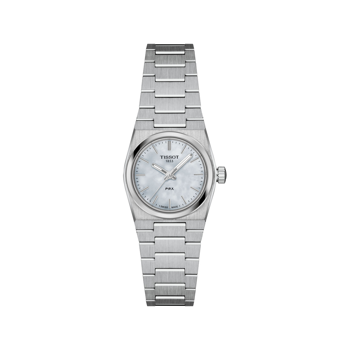 Montre TISSOT T-CLASSIC PRX femme cadran bleu bracelet acier inoxydable