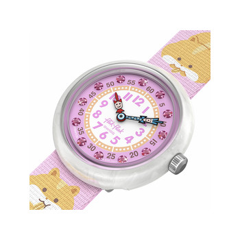 Watch flik flak friends fur-ever child bracelet pet recycle pink