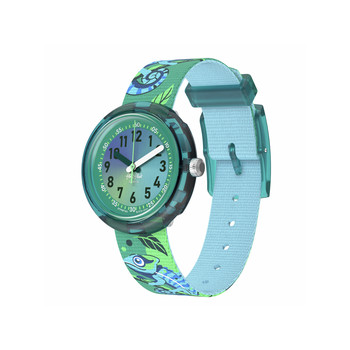 Watch flik flak friends fur-ever child bracelet pet recycle green