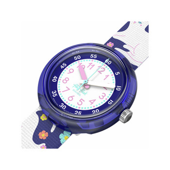 Montre flik flak friends fur-ever enfant bracelet pet recycle violet