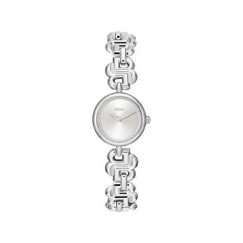 MONTRE BOSS FEMME Double b dressy acier