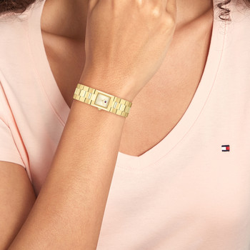 MONTRE TOMMY HILFIGER FEMME Ivy acier doré