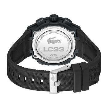 Montre LACOSTE lc33 femme noir bracelet silicone