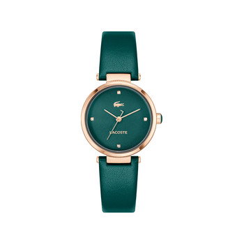 Montre LACOSTE orba femme vert bracelet cuir