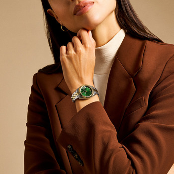 Montre FOSSIL scarlette femme bracelet acier inoxydable bicolore