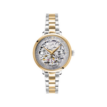 Montre PIERRE LANNIER automatic femme automatique, bracelet acier bicolore