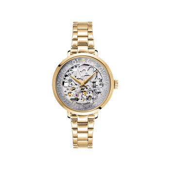 Montre PIERRE LANNIER automatic femme automatique, bracelet acier doré