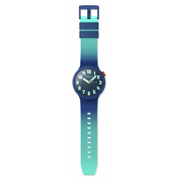 Montre SWATCH essentials mixte cadran bleu bracelet silicone bleu