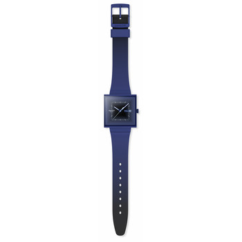 Montre SWATCH essentials mixte cadran bleu bracelet silicone bleu