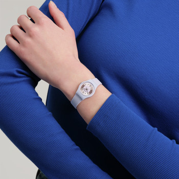 Montre SWATCH essentials femme cadran violet bracelet silicone violet