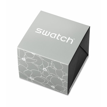 Montre SWATCH blossom time femme cadran gris bracelet acier inoxydable